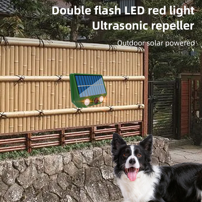 Solar Rechargeable Mouse Repeller Ultrasonic Courtyard Outdoor Bird Repeller Cat Repeller Dog Repeller Animal Repeller Cross-Border