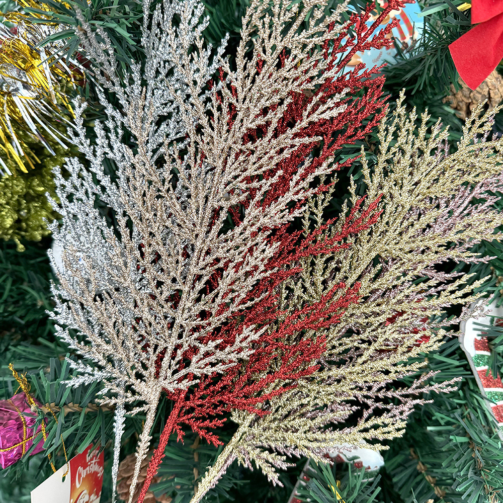 Glitter Spot Grass Pendulum Plug-In Luminous Christmas Supplies Christmas Tree Decoration Home Multi-Color Wedding Atmosphere Cross-Border