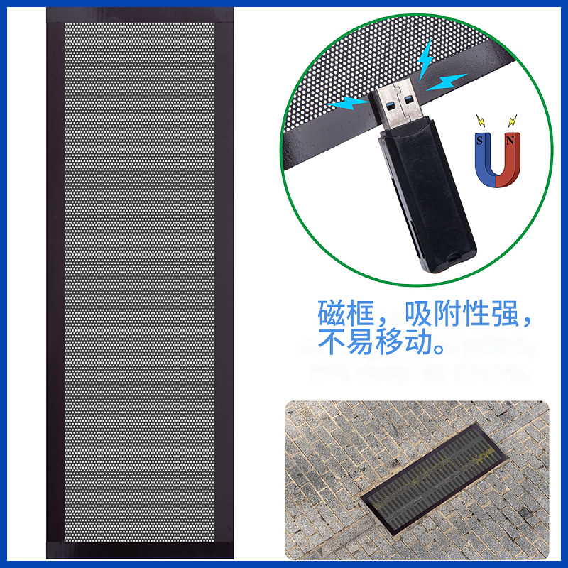 Factory direct sales of various materials and sizes of magnetic suction dust-proof net chassis frame special strong magnetic suction is not easy to fall
