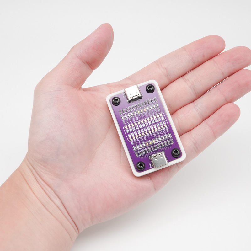 Кабель для быстрой зарядки Power-Z с двойным концом типа C плата для обнаружения материала подходит для тестирования кабелей Apple и Android