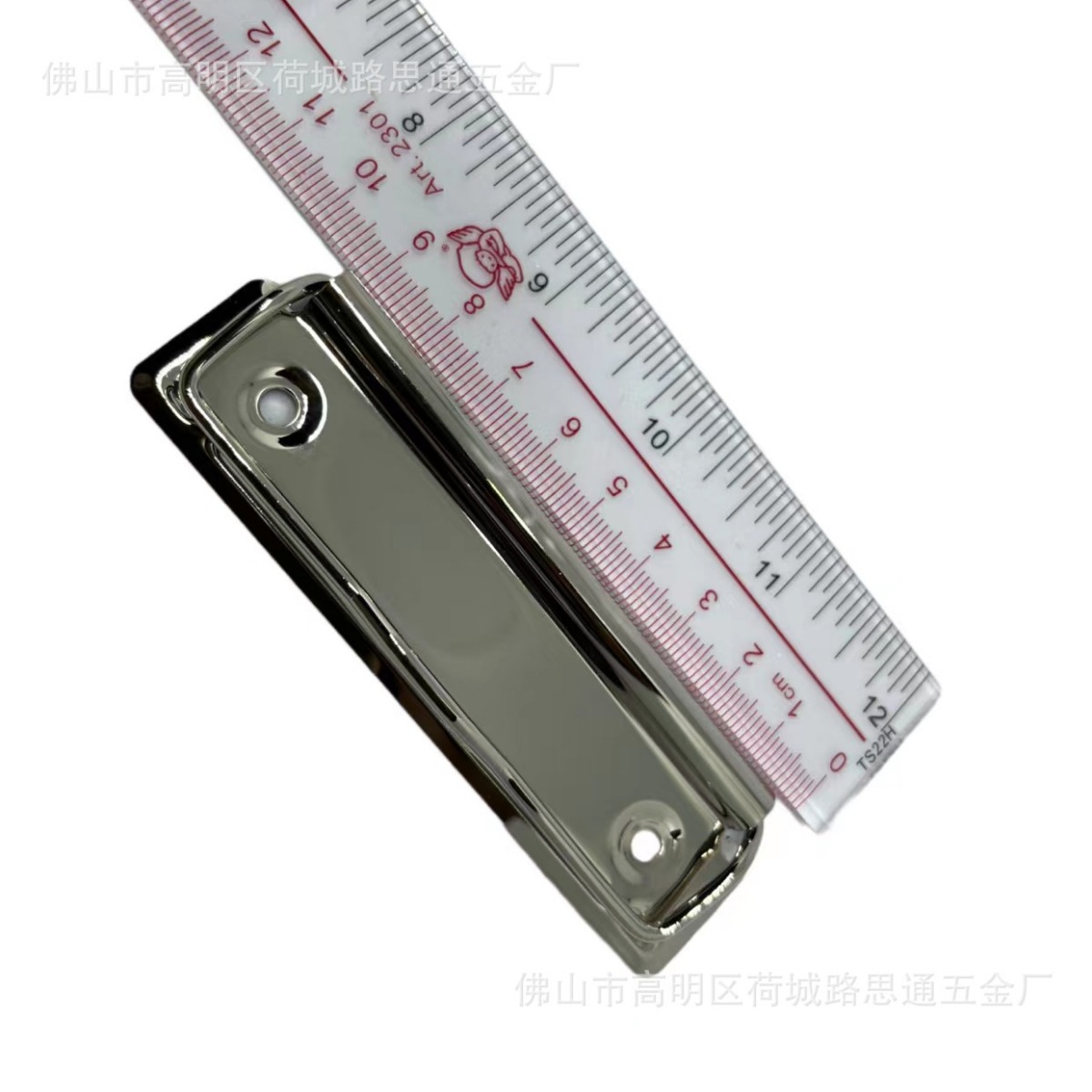 Factory Direct Supply Metal Folder Accessories Board Clip Menu Information Stationery Clip Flat Clip 10cm Glossy Menu Iron Clip