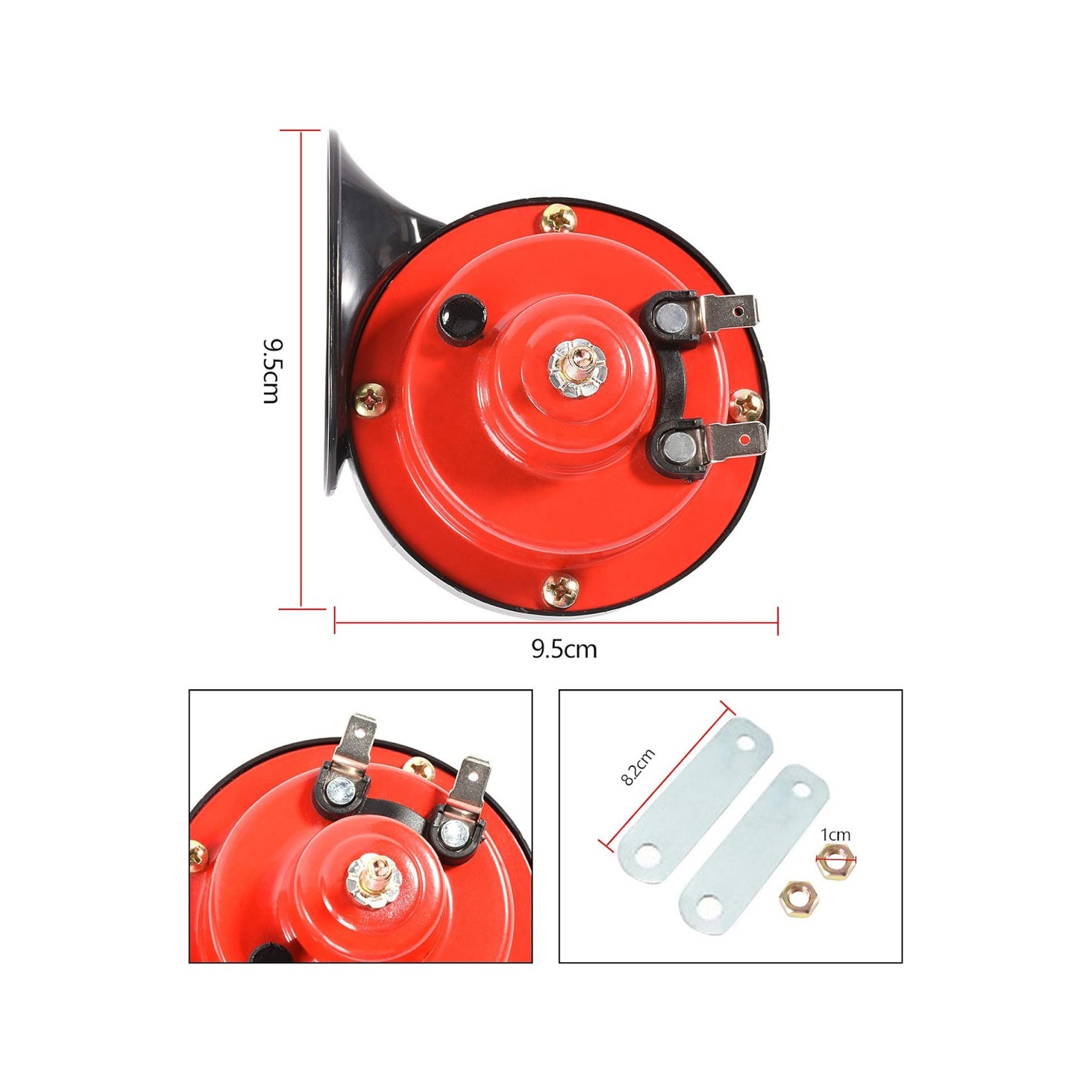 12V high bass snail horn Generation T rain Horn car waterproof car electric horn