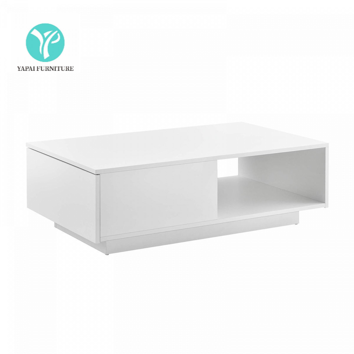 Amazon Cross-Border Supply Factory Panel Furniture Coffee Table Coffee Table Simple Storage with Drawer Living Room Wholesale