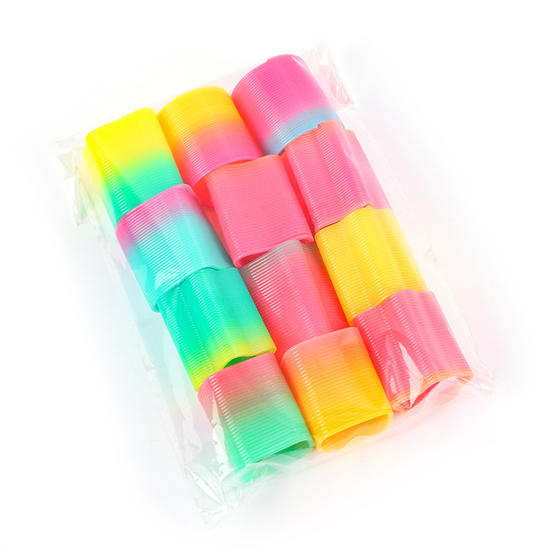 Rainbow Circle Taiwan Color 3.2 Special-Shaped Spring Circle Heart Rhombus Elastic Circle Prize Cross-Border Supply Factory Direct Sales