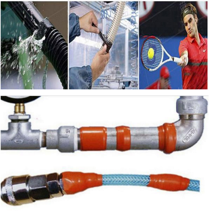 2.5Cm*3M Electrician High-Pressure Self-Adhesive Tape Garden Water Pipe Repair Tape Self-Melting Silicone Tape