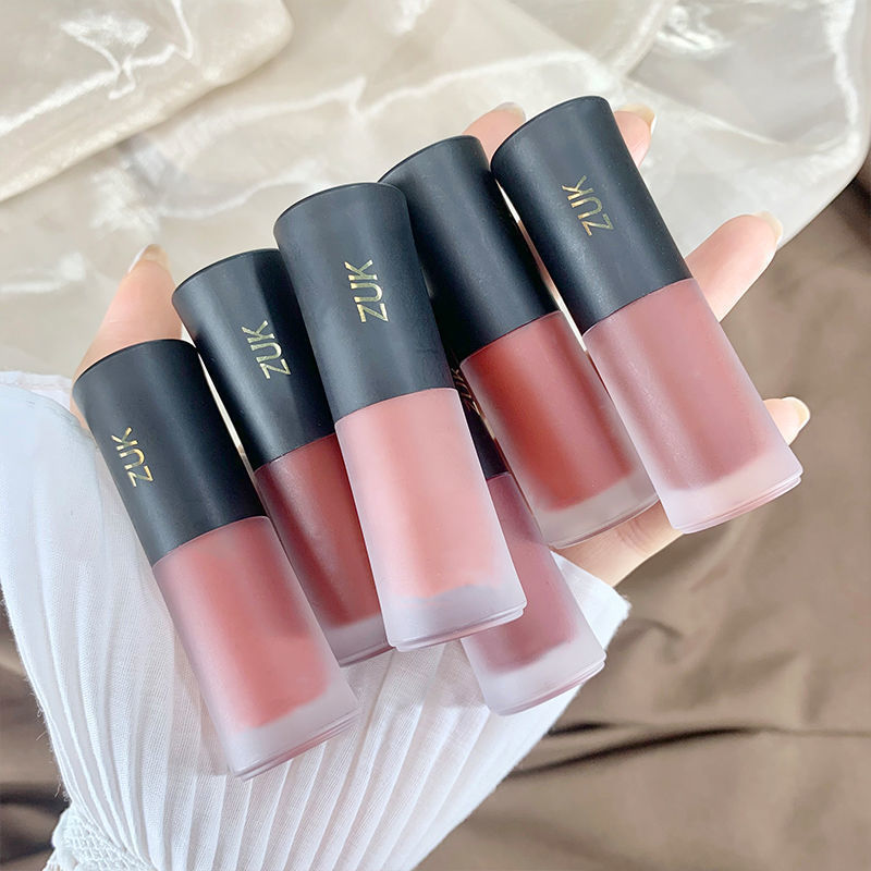 ZUK Accessible Luxury Small Rose Velvet Lip Glaze Pure Matte Matte Velvet Lip Mud Whitening Lip Glaze Non-fading Lip Mud