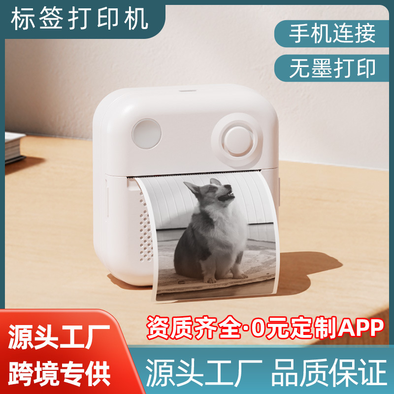 Мини-принтер этикеток термопечати портативный для дома фото документы сортировка хранения