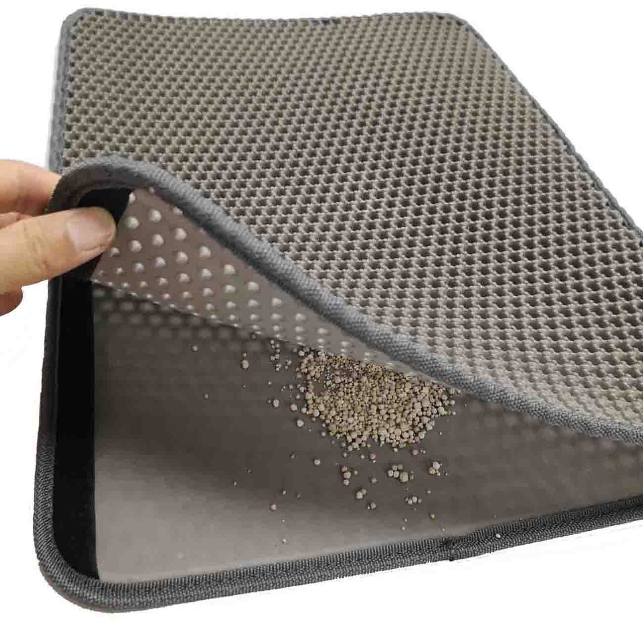 Cat Litter Pad Double Layer EVA Material Grinding Claw Foldable Four Seasons Thickened Anti-Take-Out Cat Litter Pad