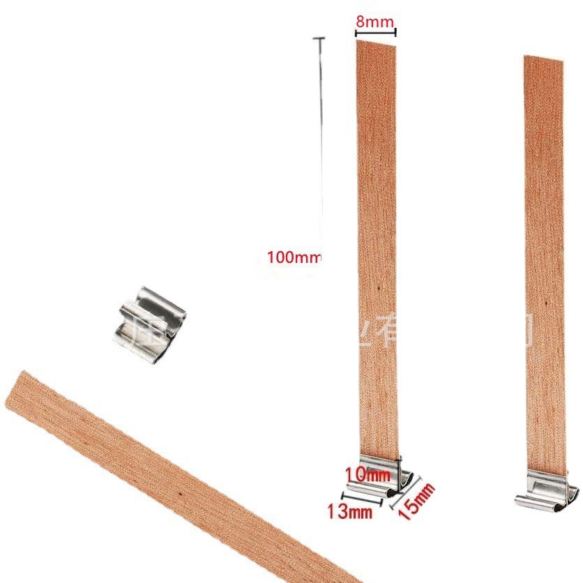 Wax Wick Log Wick Wooden Wick Candle Wooden Wick DIY Aromatherapy Candle Wooden Chip Home Handmade Base