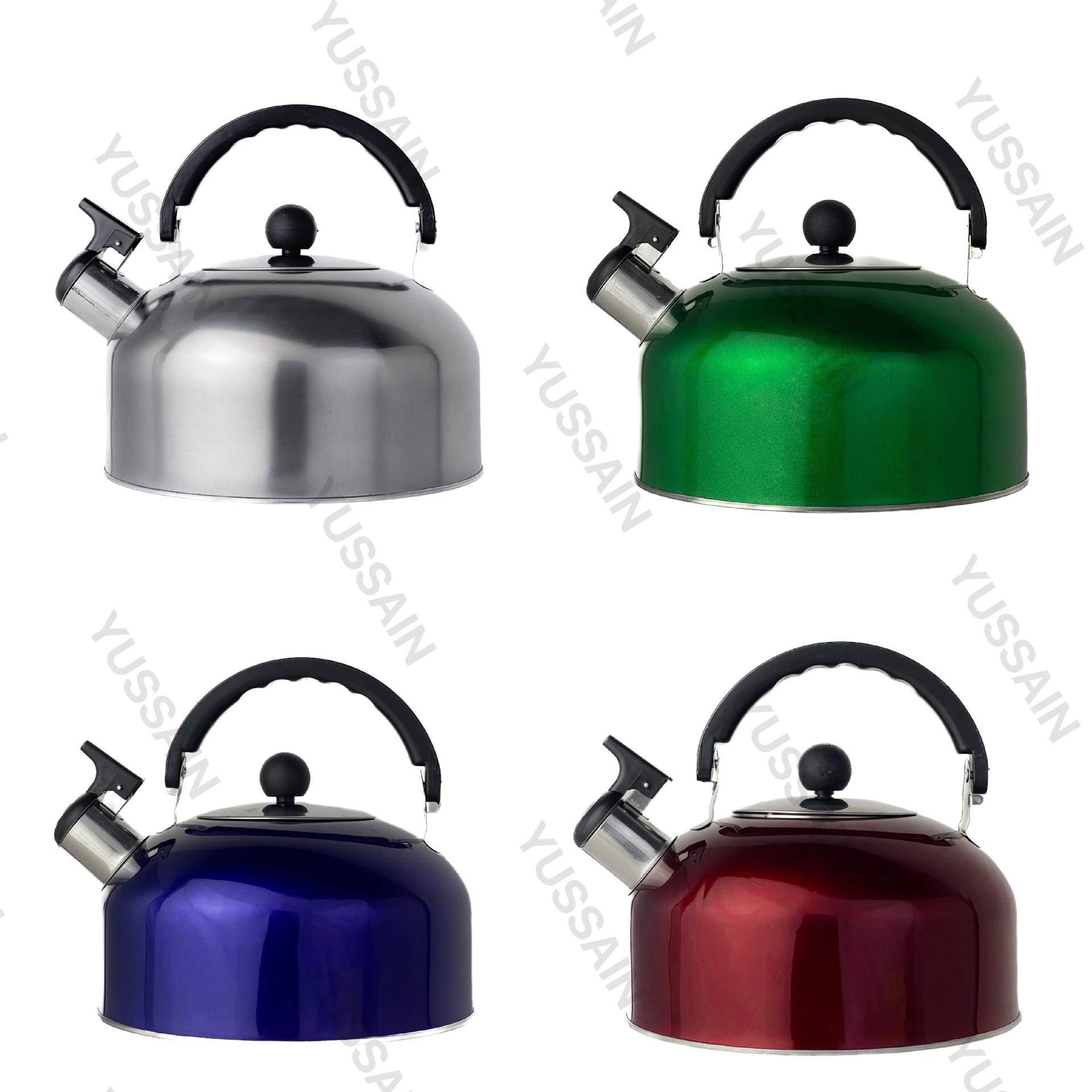 Cross-border Stainless Steel Kettle Flat Bottom Kettle Sound Kettle whistlingkettle Ball Kettle
