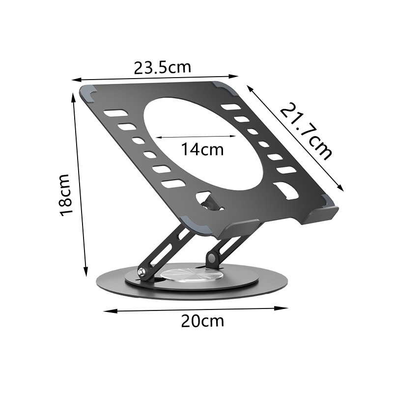 Laptop Stand 360-degree Rotating Adjustable Lifting Bracket Portable Storage Office Tablet Support