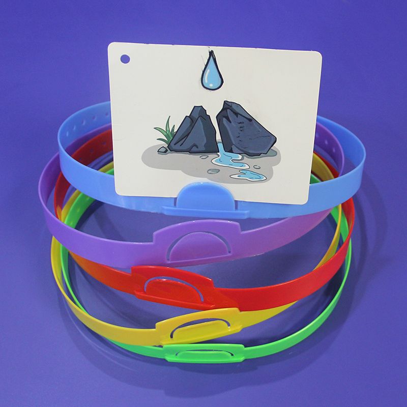 Learning Aids English Word Pinyin Card Headband Guess Who I Am Party Game Props Classroom Props