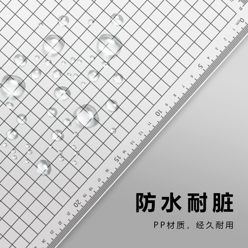 Auspicious bird A4 transparent pad examination office financial carbon board Primary School students writing grid scale non-slip table mat
