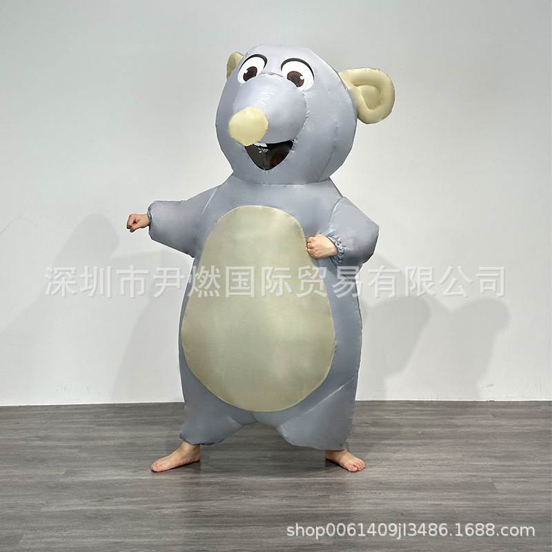 Halloween Amazon Cross Border Costume Play Mouse Inflatable Suit Stage Performance Costume Cute Mouse Inflatable Suit