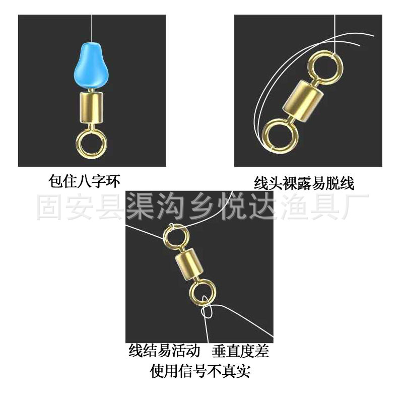 Anti-wrapping bean silicone anti-wrapping Bean eight-ring anti-winding does not hurt fishing line fishing gear supplies wholesale sales