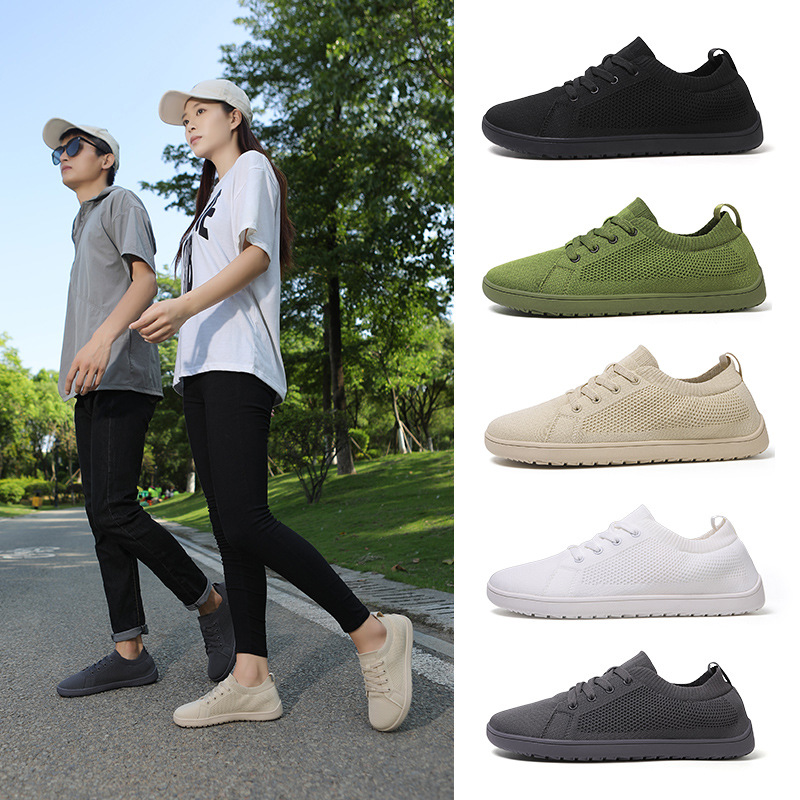 Кроссовки для активного отдыха Amazon Широкая колодка Плоские Повседневные Мужские Туристические Обувь для бега Широкие спортивные туфли