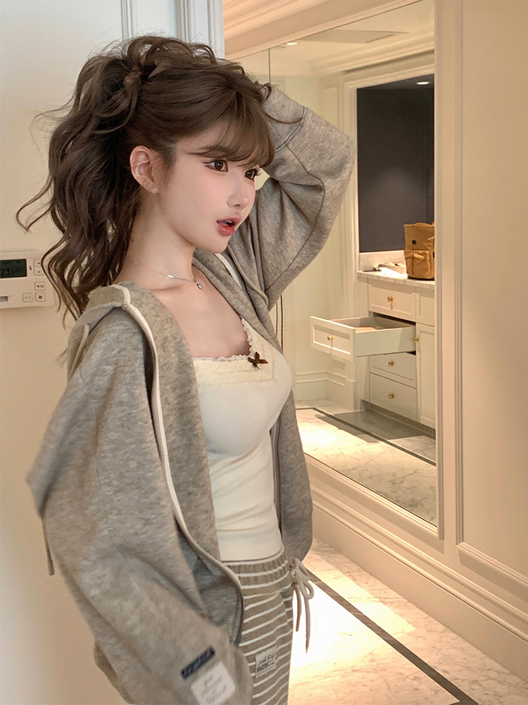 Spice Girl Pure Desire Lace Camisole Base Chest Pad Bow Short Slim-fit Design Sleeveless Top