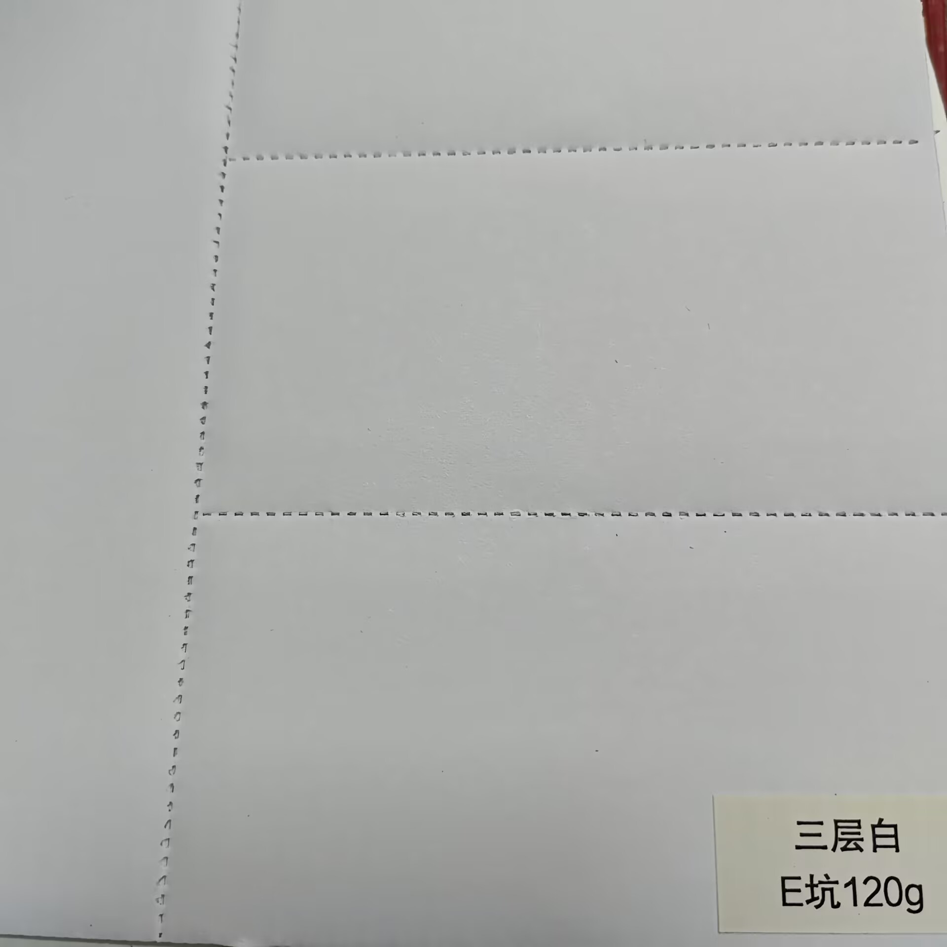 Special white corrugated cardboard two layers white E pit cosmetic lining pit cardboard packaging FSC pit paper factory