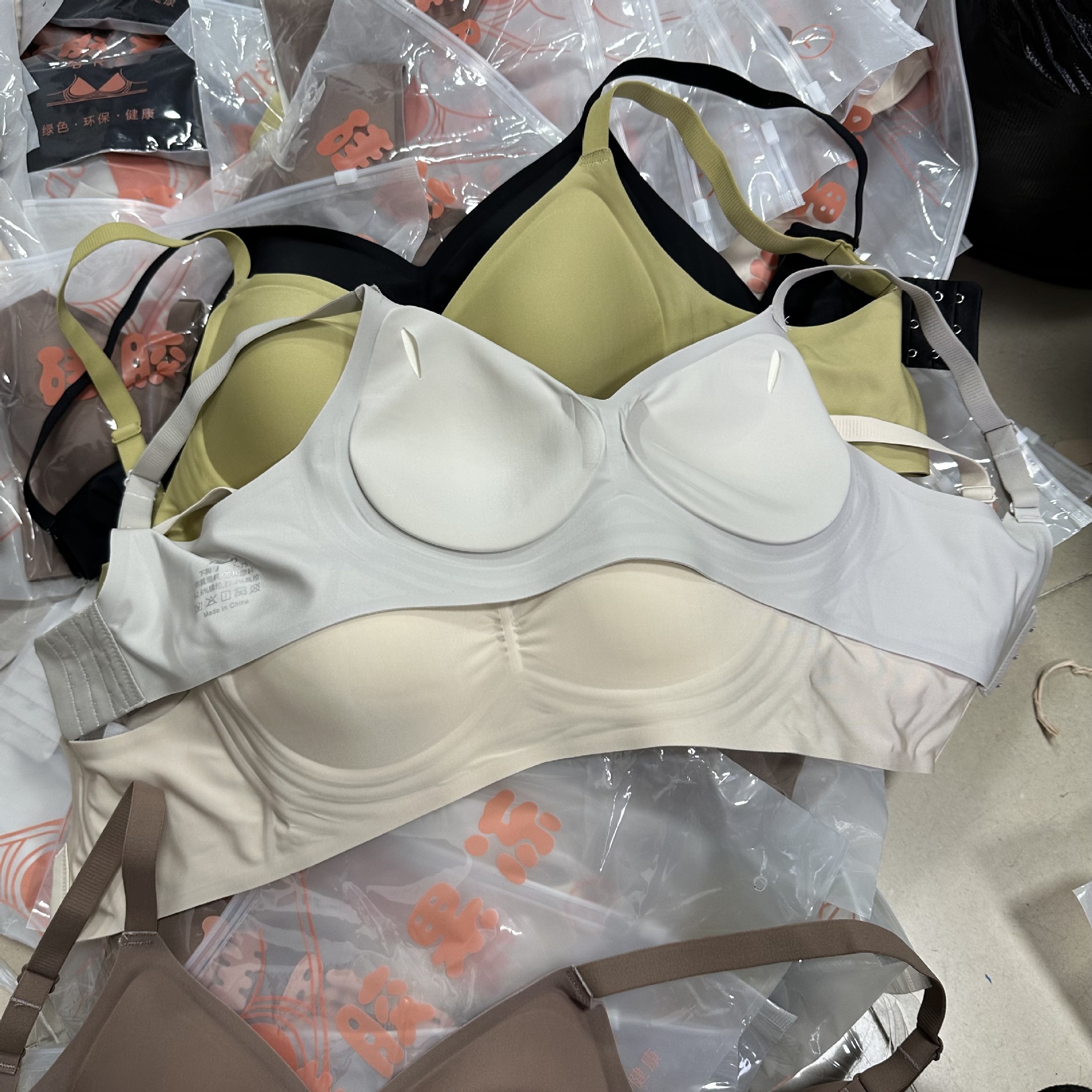 Pick Color Pick Size Milk Leather S-XXL Fixed Cup Latex Underwear