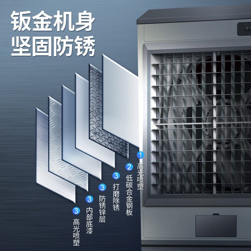 Camel industrial air cooler large air conditioning fan refrigeration Strong Wind Mobile cooling fan breeding factory workshop water air conditioning