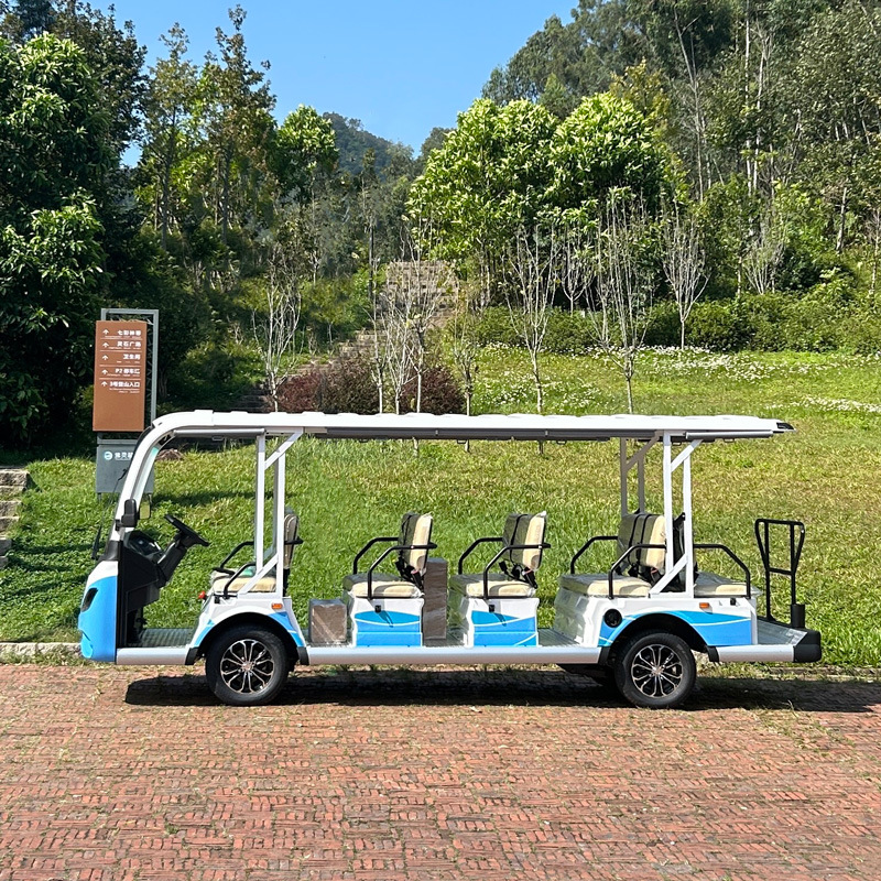 Excellent 14-Seater Electric Sightseeing Car for Scenic Tours and Transportation, Electric Four-Wheel Mobility Sightseeing Car