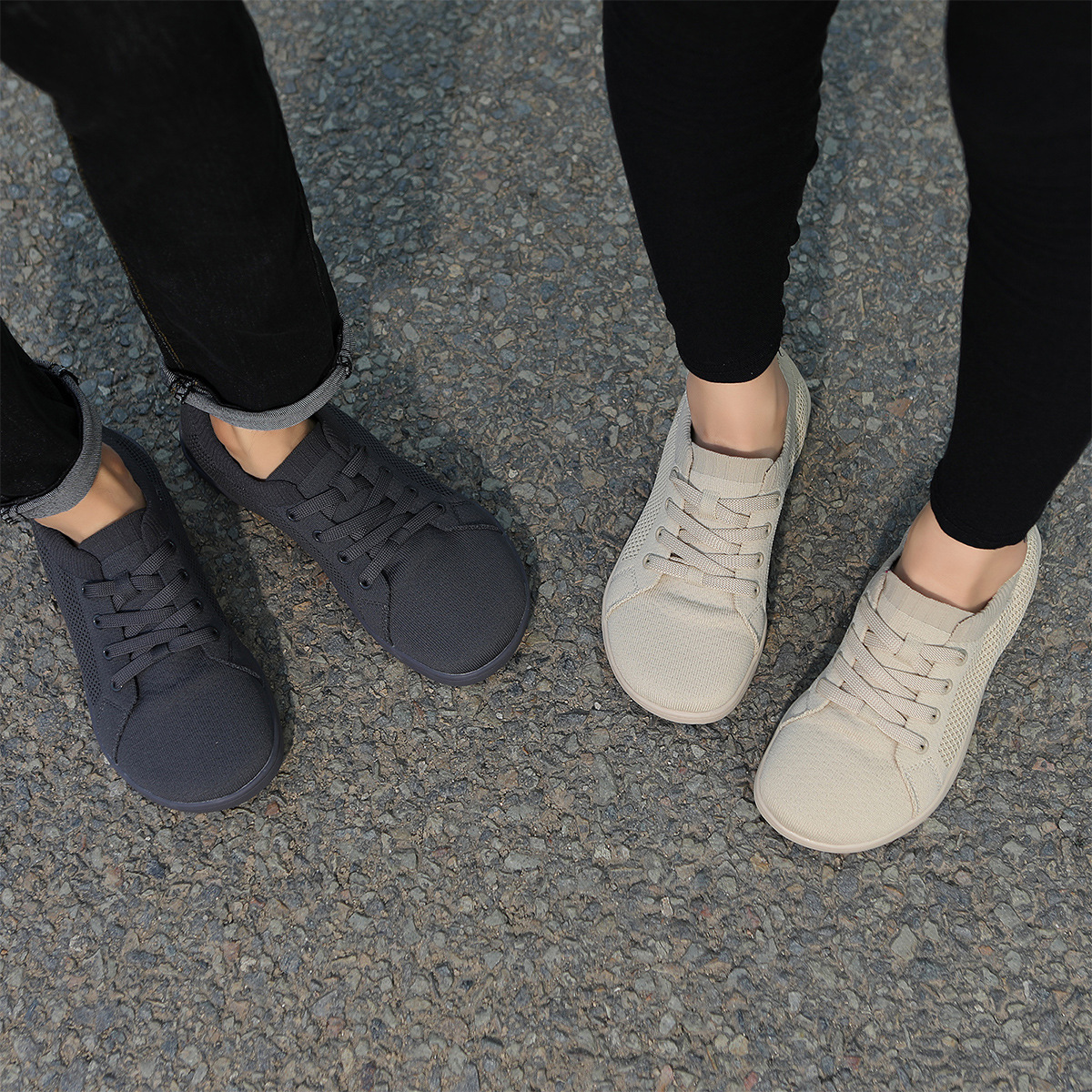 Amazon Wide Last Barefoot Shoes Wide Sole Comprehensive Training Squat Hard Pull Shoes Men's and Women's Flying Weaving plus size Sports Wide Shoes