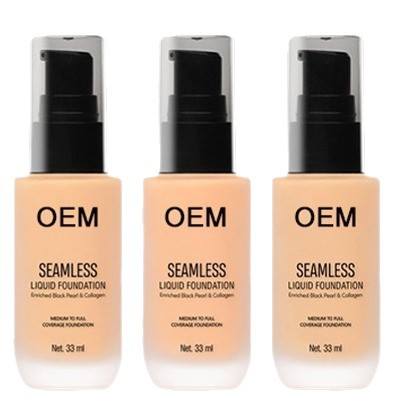 Long-Lasting Hydrating Liquid Foundation, Small Batch Labeling, Moisturizing, Long-Lasting, Non-Removing Makeup, Mixed Dry and Oily Skin, Modifying and Brightening Skin Tone