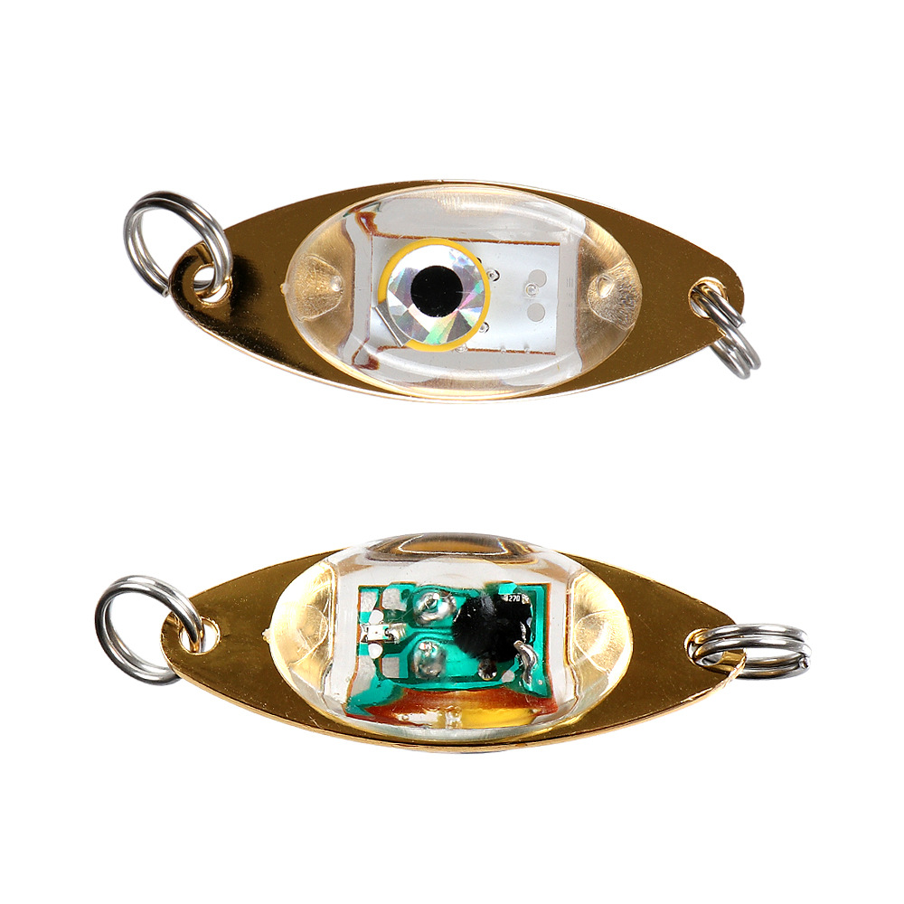 5cm LED Luya Leech Sequin Button Fish Eye Trap Light Electronic Luya Bait Underwater Fish Collator