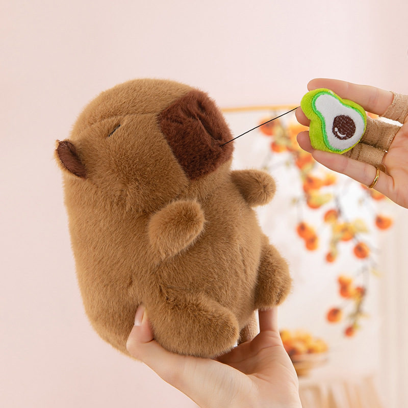8inch Catching Machine Doll Capybara Capibala Wedding Throwing Gift 25cm Doll Stuffed Toy Small Doll