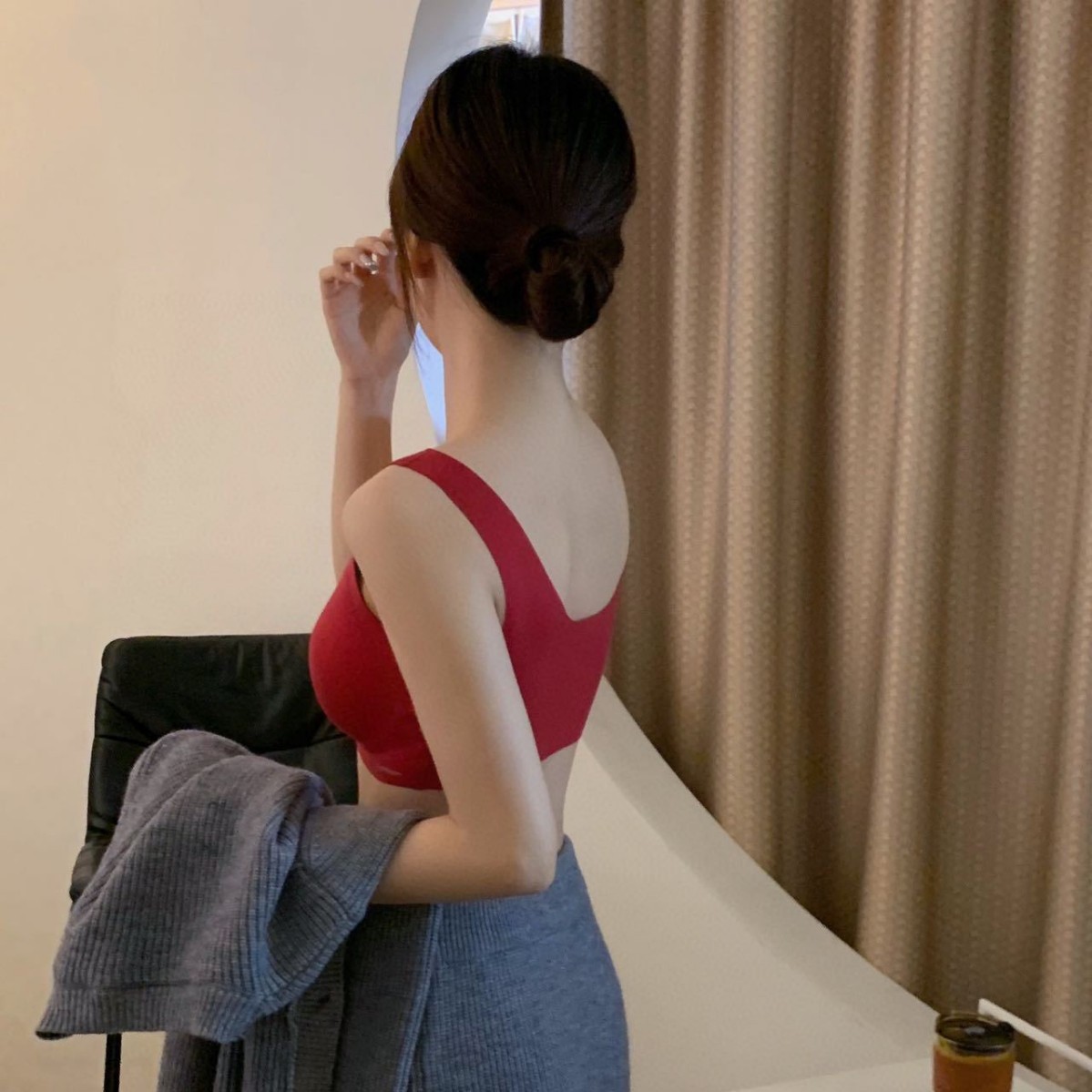 Red Bra suit Gift Box Underwear suit Life Year Red Bra Cherry Red Vest Underwear Good Luck