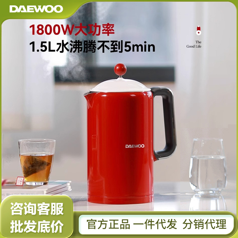 Электрический чайник Daewoo EK01, 304 нержавеющая сталь, с управлением температуры