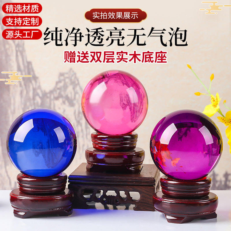 Новые украшения для дома, стеклянные шары, кристальные шары, фотопропсы, фэн-шуй кристальные украшения для улучшения удачи, кристальные изделия
