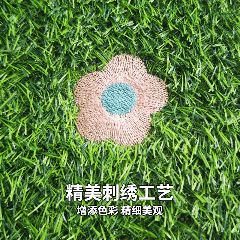 Embroidered Artificial Turf Pet Toilet Mat Balcony Imitation Embroidered Carpet Mat for Dogs and Cats to Use for Defecation