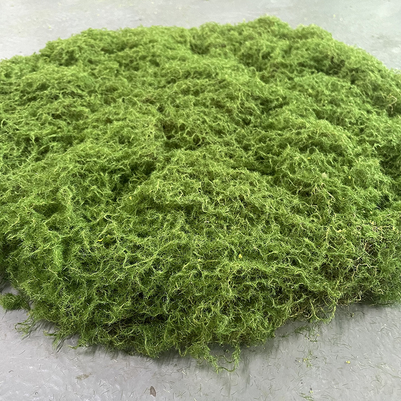 Simulation moss lawn moss indoor landscaping rice brown silk Moss turf irregular PE silk Moss turf wholesale