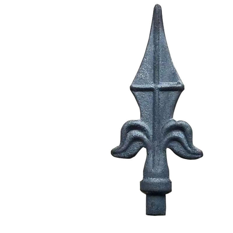 Wrought Iron Accessories Solid Wrought Iron Wrought Iron Tip Door Fence Spearhead Tip Weldable Non-Cast Iron Spearhead