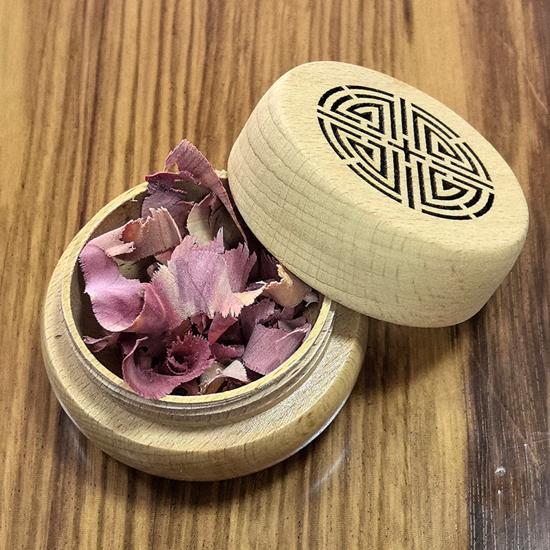 Wooden Aromatherapy Box Home Indoor Ornaments Essential Oil Volatile Long-Lasting Fragrance Car Aromatherapy Diffuser Wooden Incense Divider Box