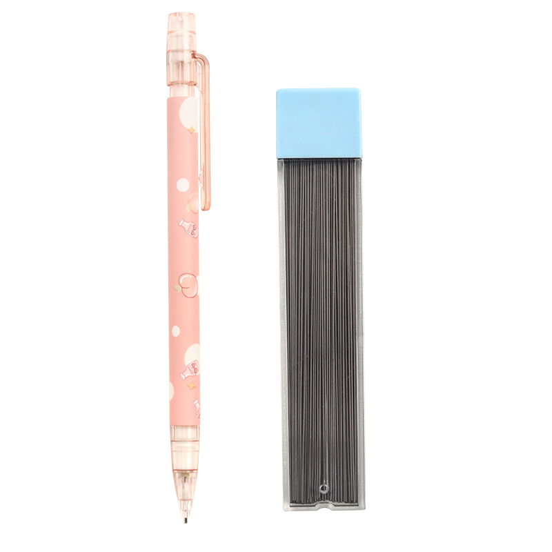 Creative peach automatic pencil Primary School students high color value activity pencil cute no-cutting press pencil wholesale