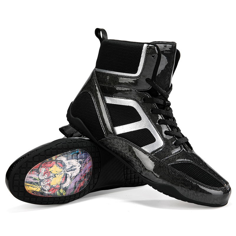 Wrestling Shoes Men's Indoor Fitness Training Shoes Professional Grade Professional Fighting Match Special Shoes Fighting Sanda Boxing Shoes