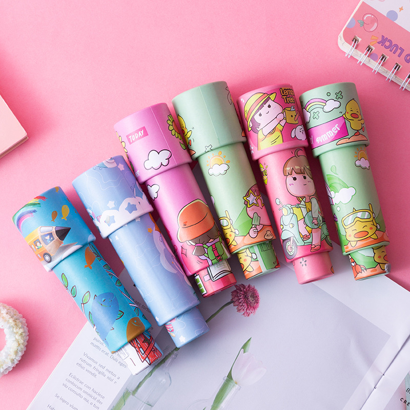 Large three-section kaleidoscope rotating magic kaleidoscope scientific experiment observation Primary School kindergarten toys