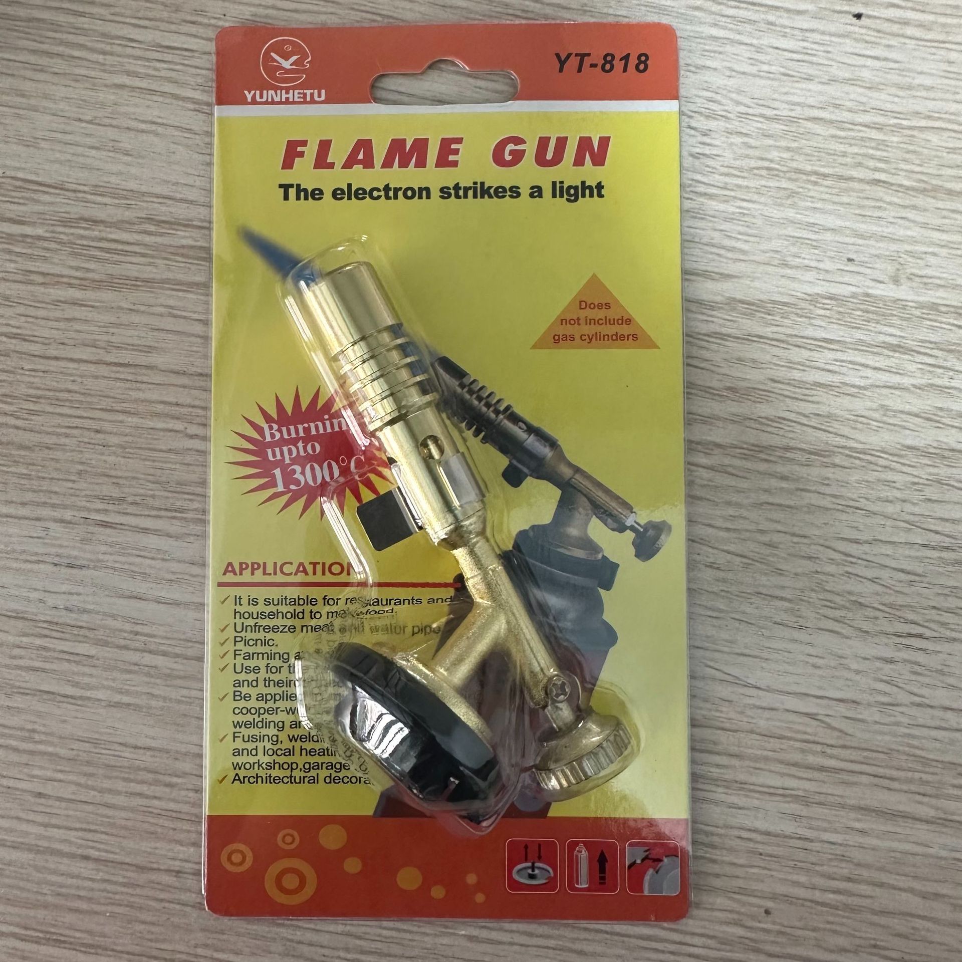 Running Volume Card-Type Flame Gun Metal Manual Ignition Household Pig Hair Spray Gun Head Outdoor Igniter Flame Gun