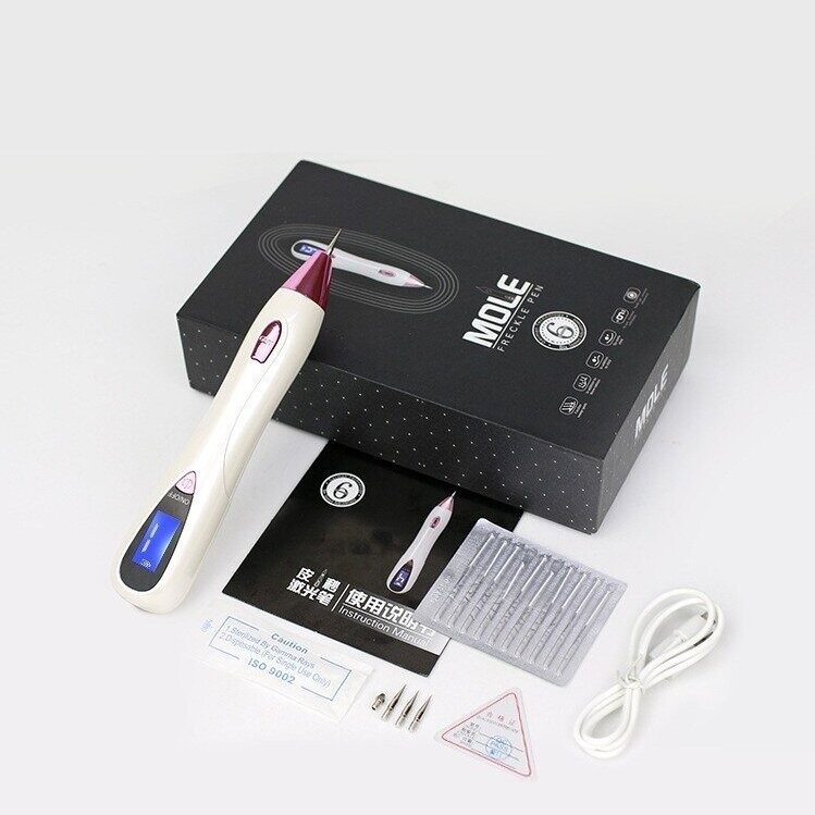 Factory Direct Sales Freckle Removal Pen, Spot Pen, Spot Spot Pen, Single Model on the Market with Light, Household Mole Spot Pen, Nine-Speed Beauty Instrument