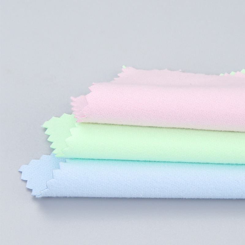 Silver Polishing Cloth Wholesale Single Layer Multi-Layer Double-Sided Velvet Silver Polishing Cloth Jewelry Polishing Maintenance Suede Wiping Cloth Printed Logo