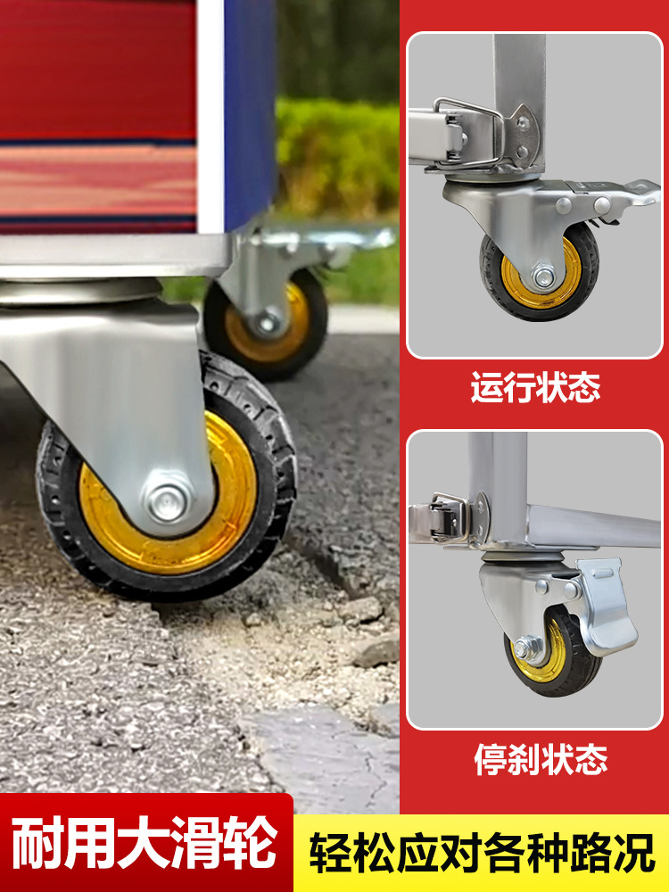 Folding Stall Trolley, Night Market Mobile Stall, Commercial Mobile Stall, Hand-Pushed Snack Cart