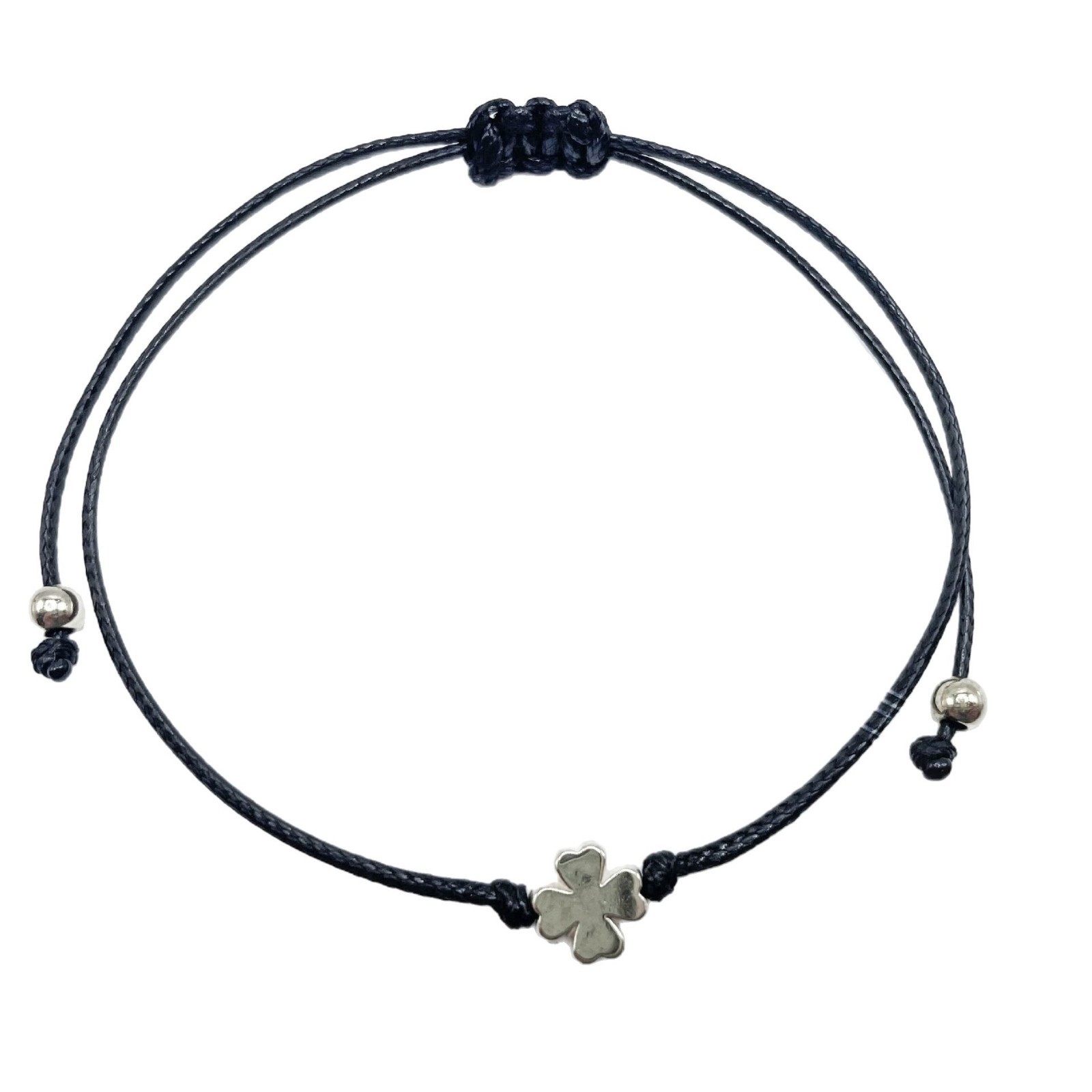 Cross-border New European and American Personality Four-leaf Clover Hand Rope Irish Festival Hand-woven Pull-out Bracelet Bracelet