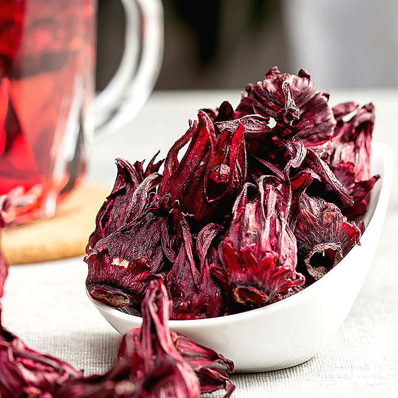 Free Shipping: Yunnan Roselle Tea, Roselle Dried Sour Plum Soup Ingredients, Sulfur-Free New Tea L