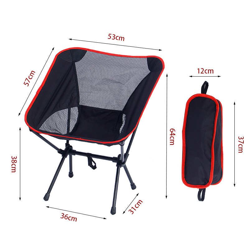Outdoor folding chair moon chair high back reclining camping portable folding chair sketching chair fishing chair a generation of hair