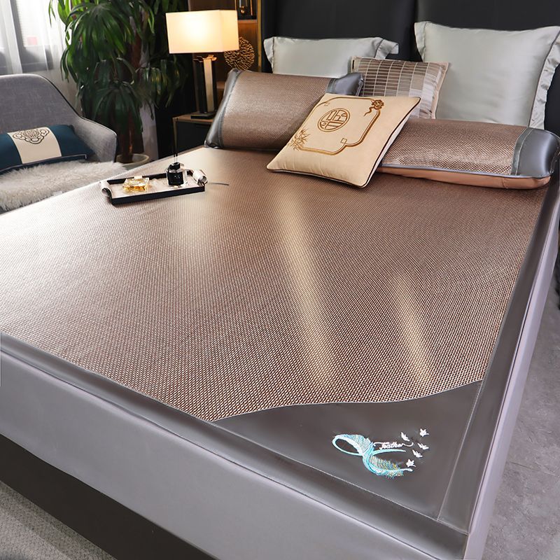 Мат из ледяного ротанга 1.5 м, двойной 1.92 м, соломяный