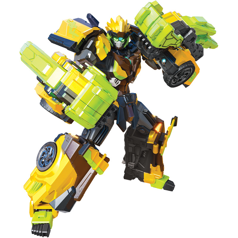 Transformers Robot Fighter 3 Punch Master Bit Transformation Robot for Children Boys Heavy Rail Megatron Thunder King 2 Toy