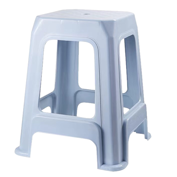 Nordic living room high bench household thickened plastic stool simple square stool adult dining table cooked plastic chair wholesale