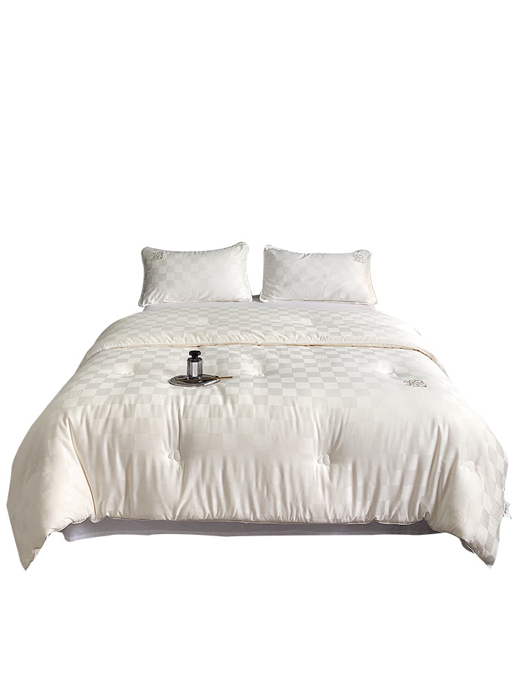 High-end class A maternal and child grade 55% soybean fiber quilt core single double spring and autumn thickened quilt warm soft quilt